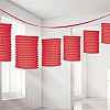 Red Paper Lantern Garland Decoration - 3.7m