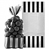 Black Stripe Cello Sweet Bags - 27cm