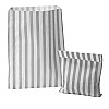 Grey Candy Stripe Paper Bags