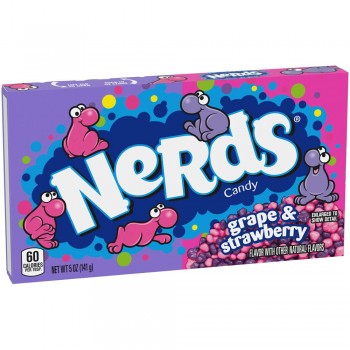 Rainbow Nerds Grape & Strawberry Theatre Box