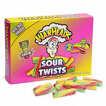 Warheads Sour Twist Theatre Box Single