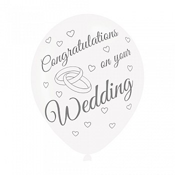 On your Wedding Latex Balloons (6pk)