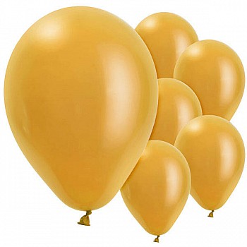 Gold Balloons - 11'' Pearl Latex (10pk)