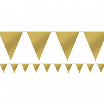 Gold Paper Bunting - 4.5m (each)