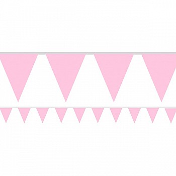 New Pink Paper Bunting - 4.5m (each)