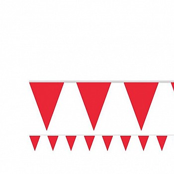 Red Paper Bunting - 4.5m 