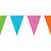 Pastel Coloured Plastic Bunting - 10m