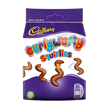 Cadbury Curly Wurly Squirlies Pouch Bag (110g)