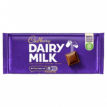 Cadbury Dairy Milk Large Bar 110g