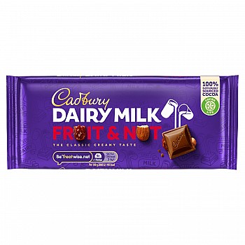 Cadbury Fruit n Nut l Large Bar 110g Single