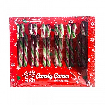 Christmas Candy Canes Red, Green and White (12pk)