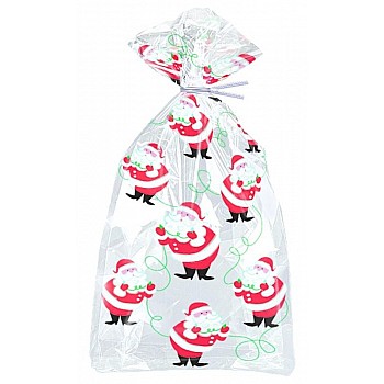 Santa Christmas Cello Bags - 30cm