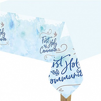 Blue First Holy Communion Tablecover - 1.2 x 1.8m