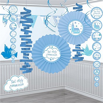 First Holy Communion Blue Decoration Kit