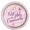 Pink First Holy Communion Paper Plates - 23cm (8pk)