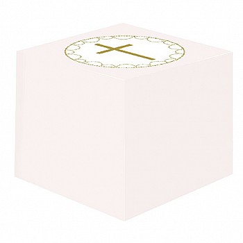 Pink Botanical Cross Favour Boxes