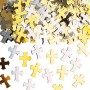 Silver and Gold Cross Confetti