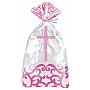 Pink Radiant Cross Plastic Cello Bags (20ct)