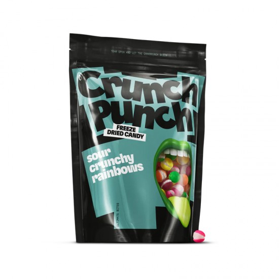 Crunch Punch Sour Crunchy Rainbows 200g