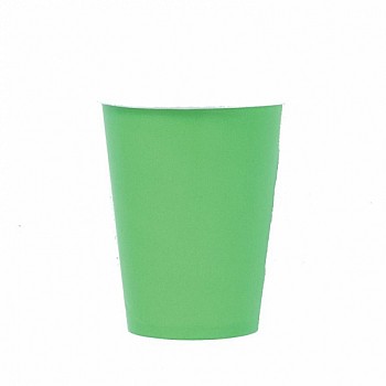 Kiwi Green Paper Cups - 266ml (8pk)