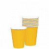 Sunshine Yellow Paper Cups - 270ml (8pk)