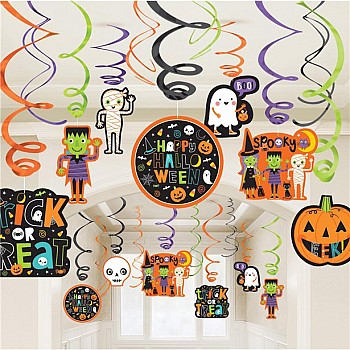 Halloween Hanging Swirl Decorations