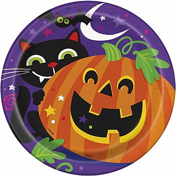 Happy Halloween Paper Party Plates (8pk)