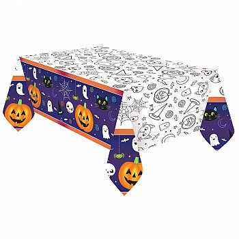 Halloween Friends Paper Tablecover