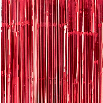 Red Foil Curtain - 2.4m