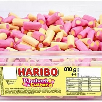 Haribo Rhubarb & Custard Tub