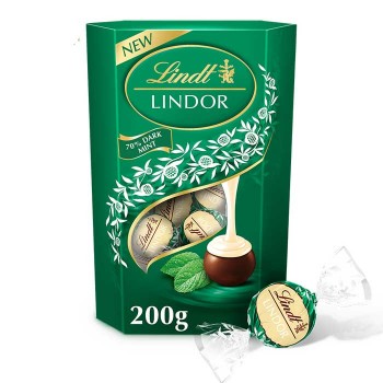 Lindor Lindt Milk Mint Truffles Cornet (200g)