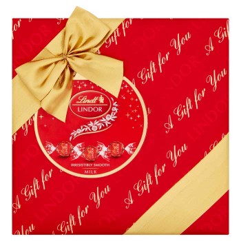 Lindt Lindor Milk Gift Wrapped Box (287g)