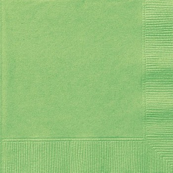 Lime Green Napkins - 33cm (20pk)