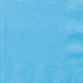 Powder Blue Napkins - 33cm (20pk)