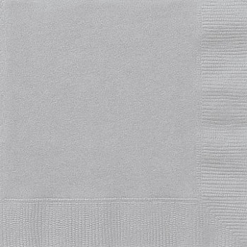 Silver Napkins - 33cm (20pk)