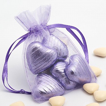 Lilac organza bags – 3″x4″ (7.5cm x 10cm) – pack of 10