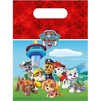 Paw Patrol Party Bags - Plastic Loot Bags (8pk)