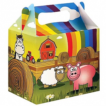 Farm Animal Party Box - 15cm long