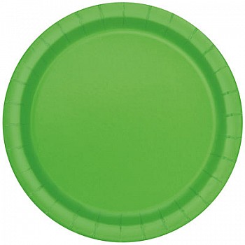 Lime Green 9" Paper Party Plates (16pk)