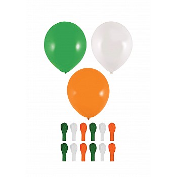 Irish Tri-Colour Balloons (23cm)