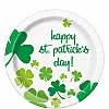 Rainbow Shamrock Paper Plates - 23cm (8pk)