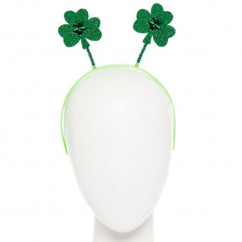 St Patrick's Day Glitter Shamrock Headband