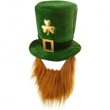 St Patrick's Day Leprechaun Hat with Beard