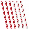 Red Polka Dot Paper Straws - (10pk)