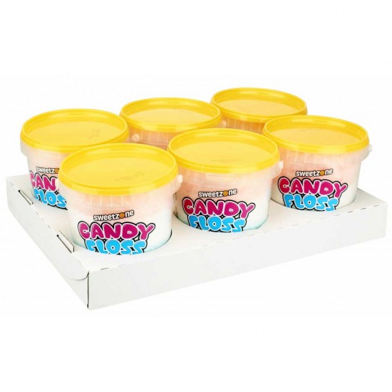 6 x 50g Candy Floss Tubs