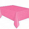 New Pink Plastic Tablecover - 1.4m x 2.8m