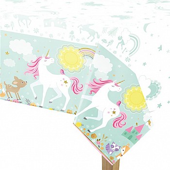 Unicorn  Plastic Tablecover - 137cm x 243cm