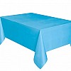 Caribbean Blue Plastic Tablecover - 1.4m x 2.8m