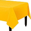 Yellow Plastic Tablecover - 1.4m x 2.8m 