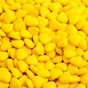 Lemon Mini Heart Chocolate Dragées - 1KG